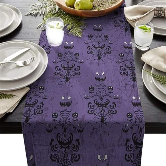 Halloween Table Runner – 13x70 Inch Fabric Decoration for Parties, Weddings - Picture 7 of 7